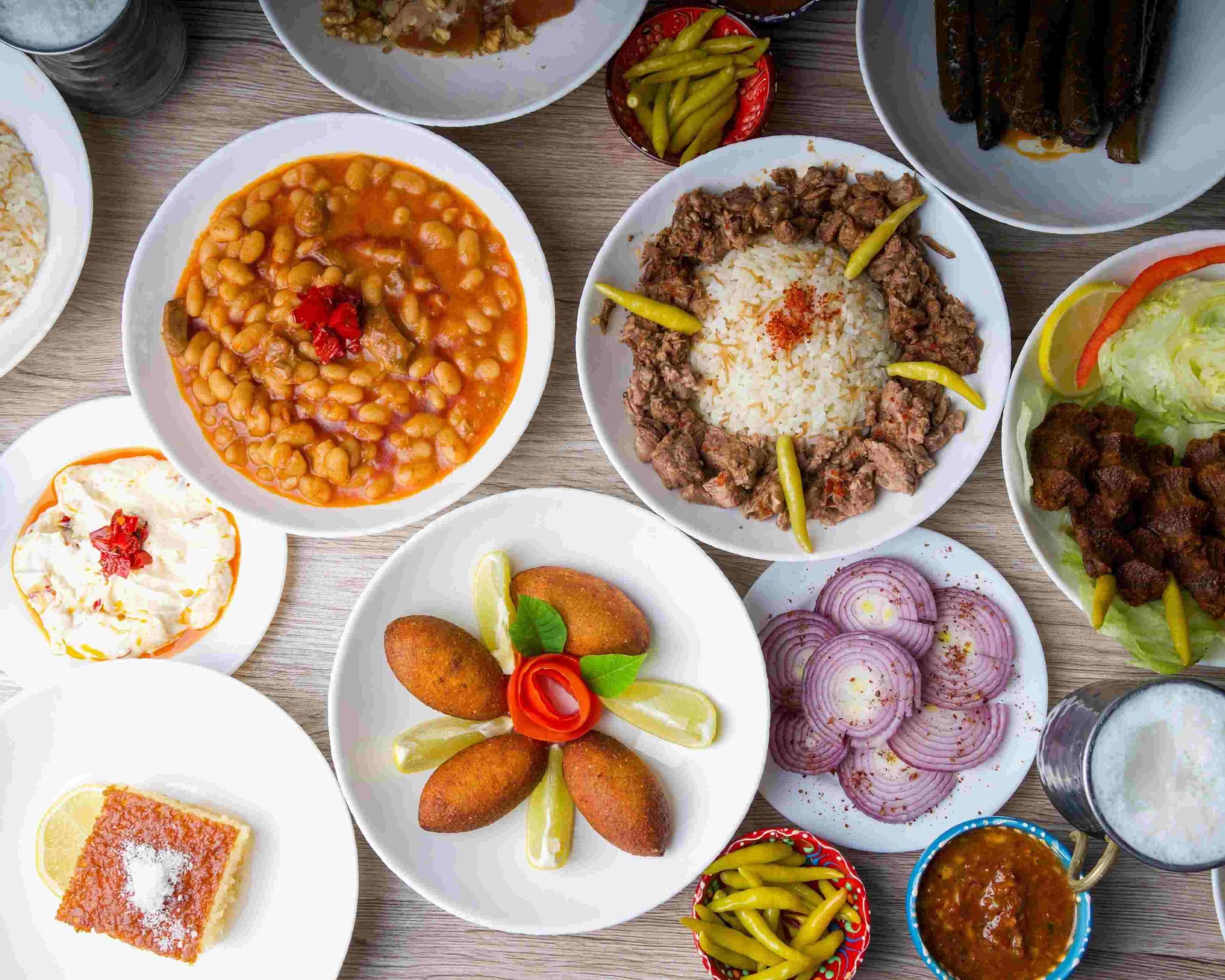 Authentic Turkish breakfast spread
